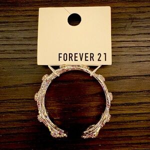 NEW Forever 21 silver rhinestone bracelet